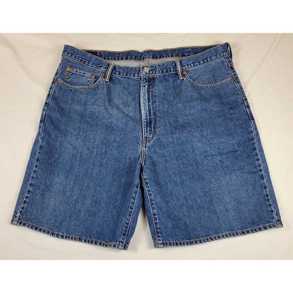 Levis 550 Relaxed Fit Denim Shorts Mens 42 Blue Medium Wash Cotton Jean Shorts